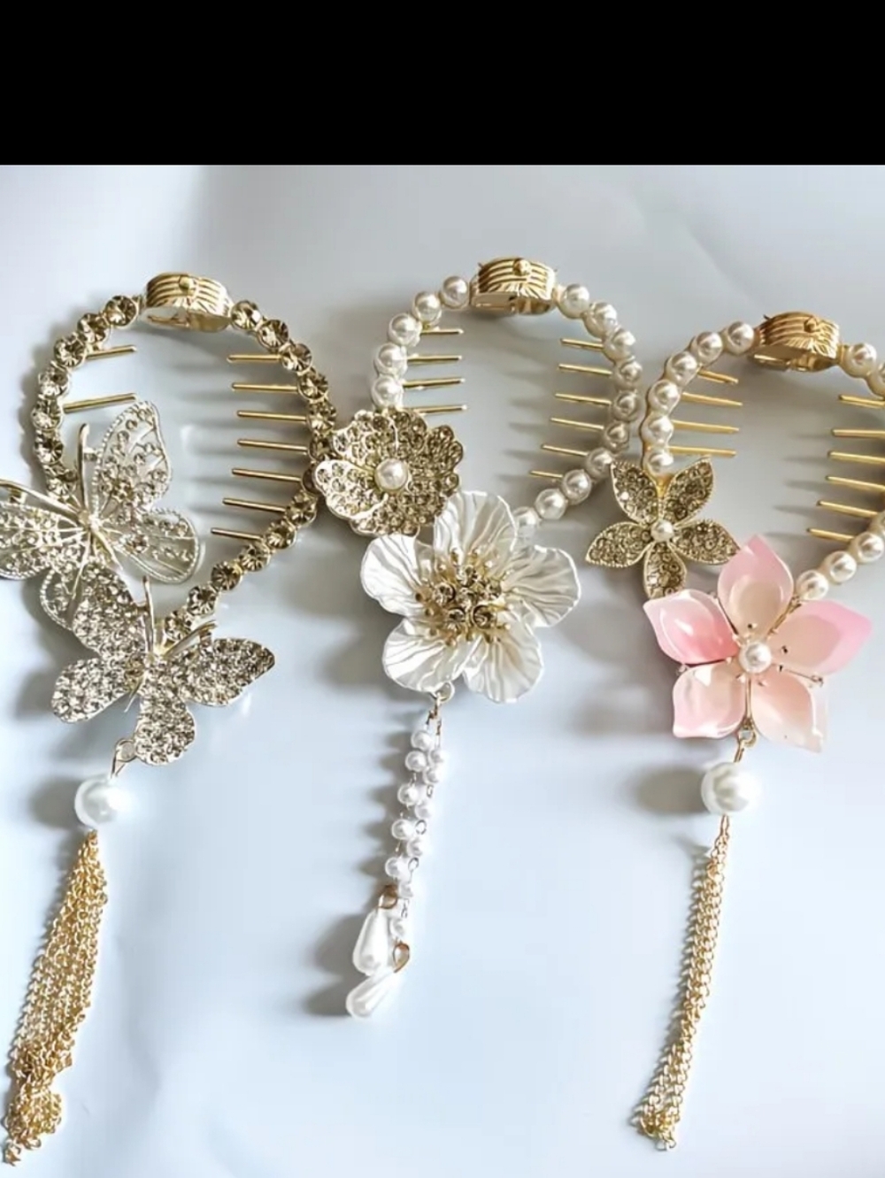 Elegant updo hair clips -3 Included